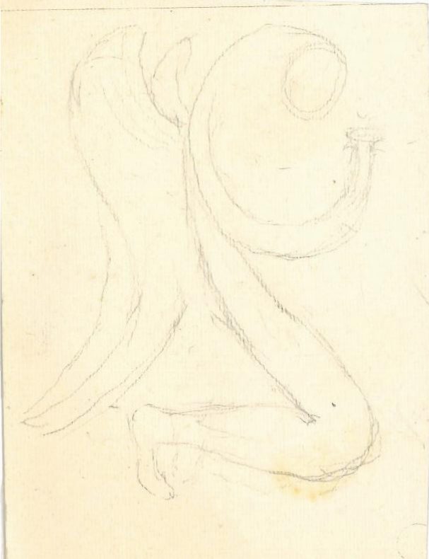 Angelo, ca. 1993
Grafite su carta
8 x 11.5 cm,
B-C310b