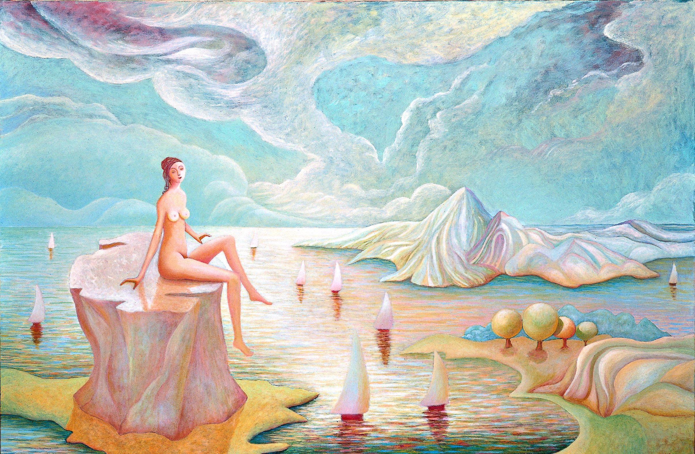 Venere , Olio su tela, 1985, 150 x 200 cm, C401