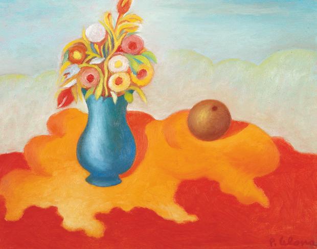Vaso e fiori con frutto, ca. 1995
Olio su tela
50 x 60 cm,
NM313