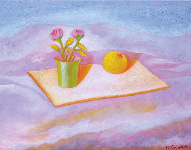 Vaso e fiori con frutto, 1994
Olio su tela
30 x 40 cm,
NM319