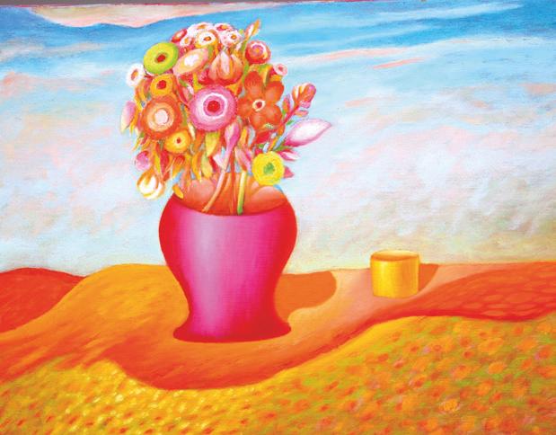 Vaso e fiori con frutto, 2005
Olio su tela
40 x 50 cm,
NM320