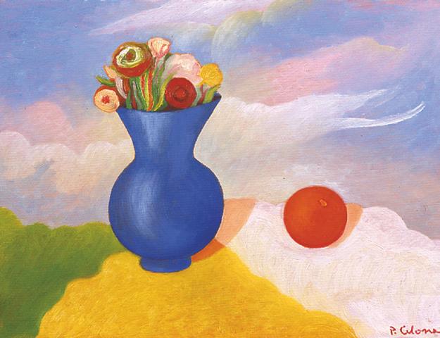 Vaso e fiori con frutto, ca. 1995
Olio su tela
50 x 60 cm,
NM333