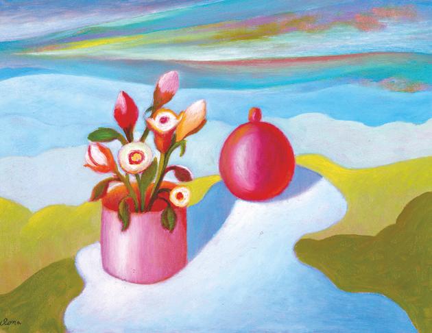 Vaso e fiori con frutto, ca. 1995
Olio su tela
50 x 60 cm,
NM340