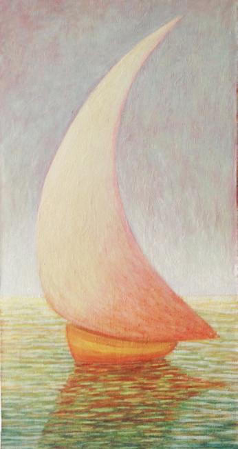 Vela, 1984
Olio su tela
60 x 30 cm,
VV028