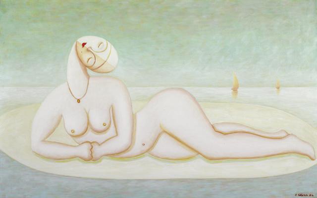 Figura sulla spiaggia, 1984
Olio su tela
50 x 80 cm,
F014