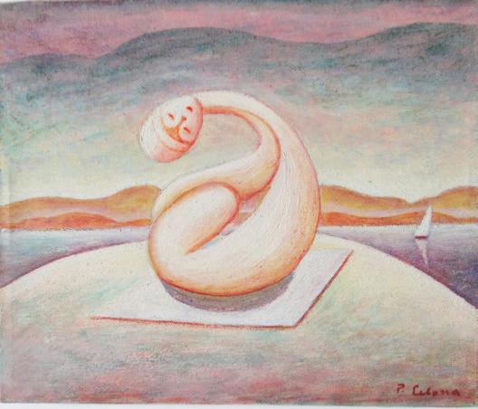 Bagnante, 1983
Olio su tela
25 x 30 cm,
F009