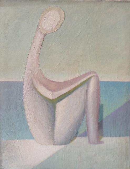 Figura metafisica, 1980
Olio su tela
50 x 40 cm,
FV008