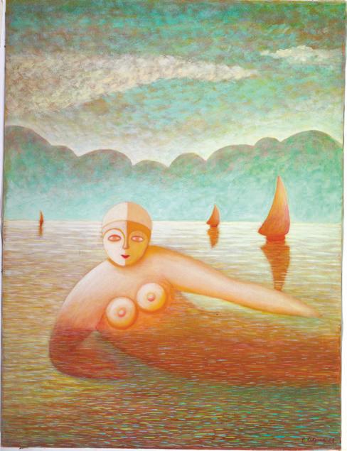 Dea del mare, 1989
Olio su tela
80 x 60 cm,
FV049