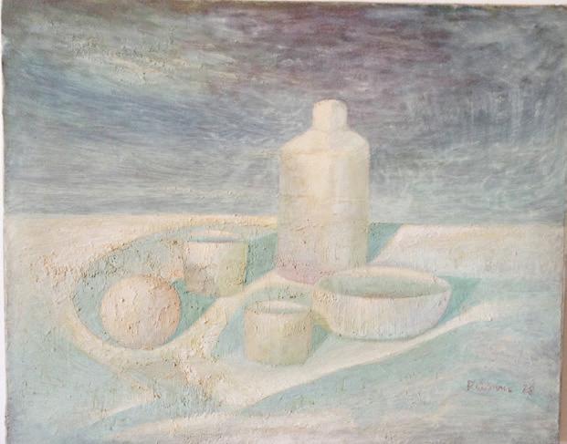 Natura morta, 1978
Olio su tela, 18 x 23 cm,
Collezione privata,
NM000