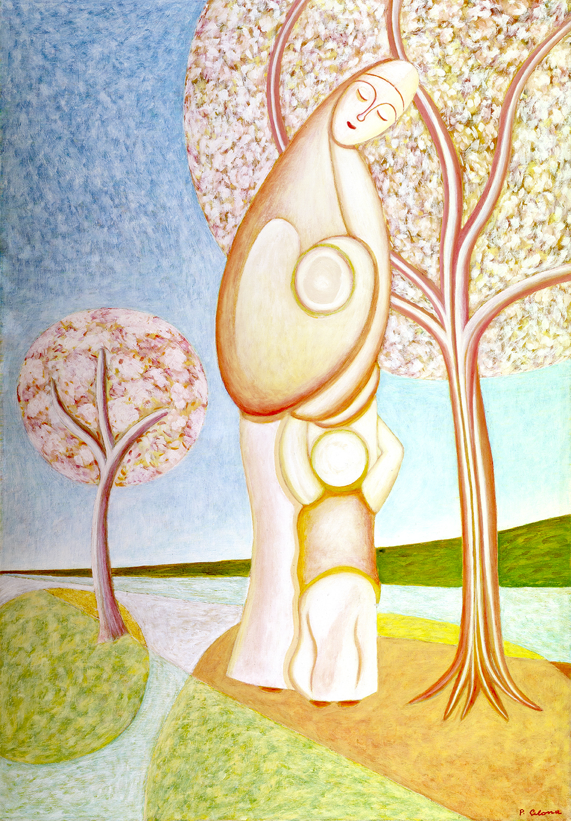 Maternità, ca. 1990
Olio su tela
30 x 20 cm
C101