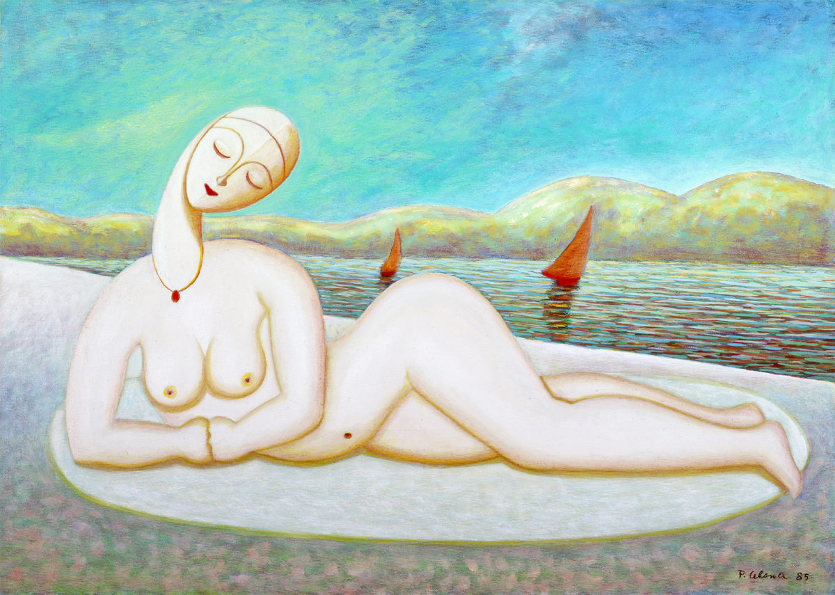 Figura sulla spiaggia, 1985
Olio su tela
50 x 70 cm,
F010