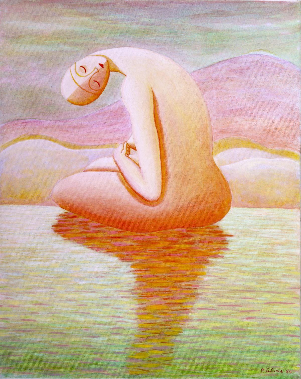 Figura sull'acqua, 1984
Olio su tela
50 x 40 cm,
FV052