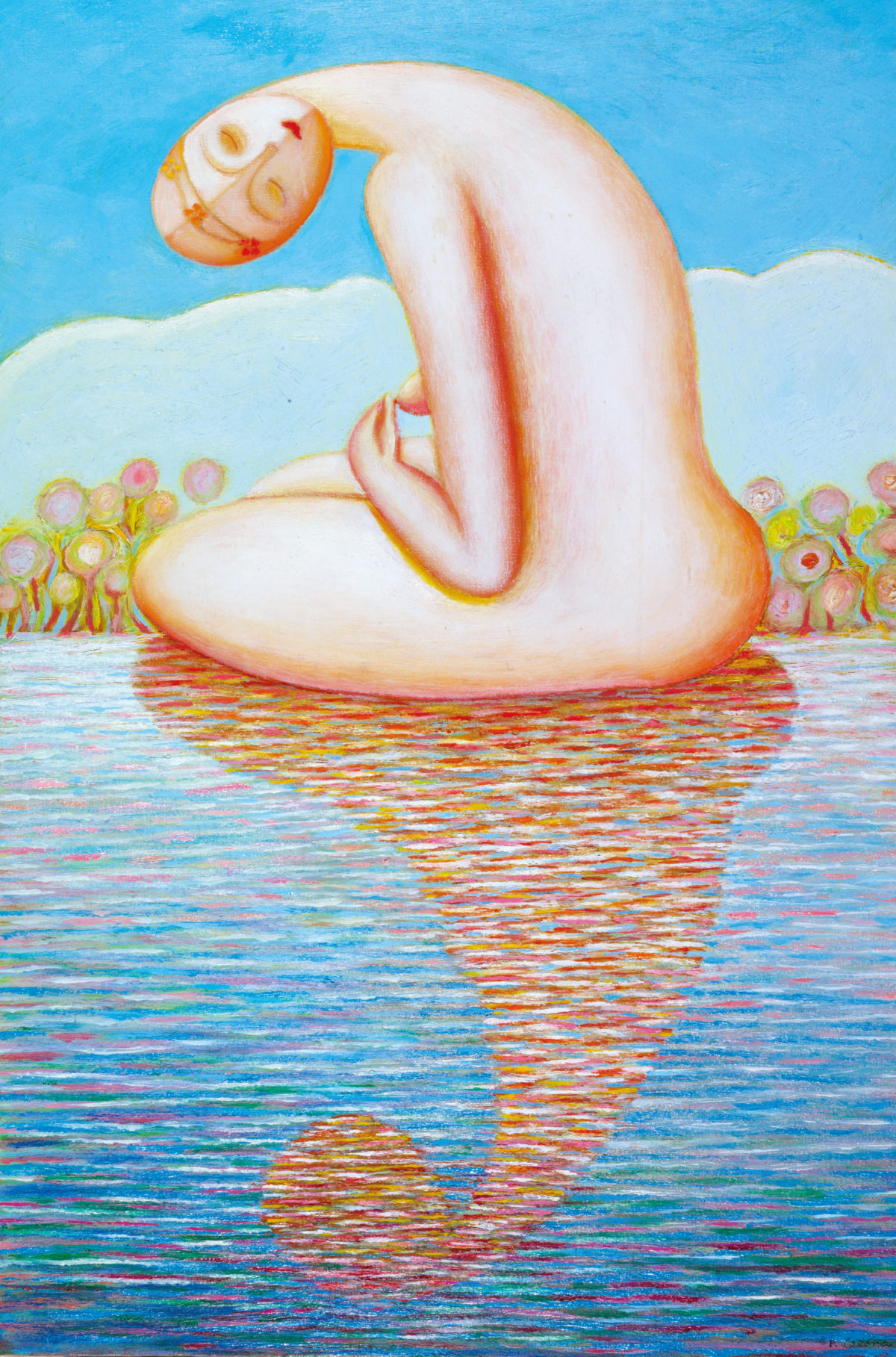 Figura sull'acqua, ca. 1990
Pasquale Celona
Olio su tela
100 x 60 cm
FV053