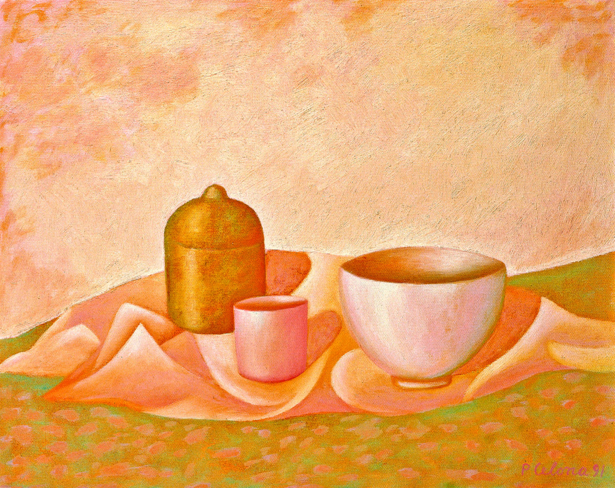 Vasi, 1991
Olio su tela 40 x 50 cm,
Collezione privata