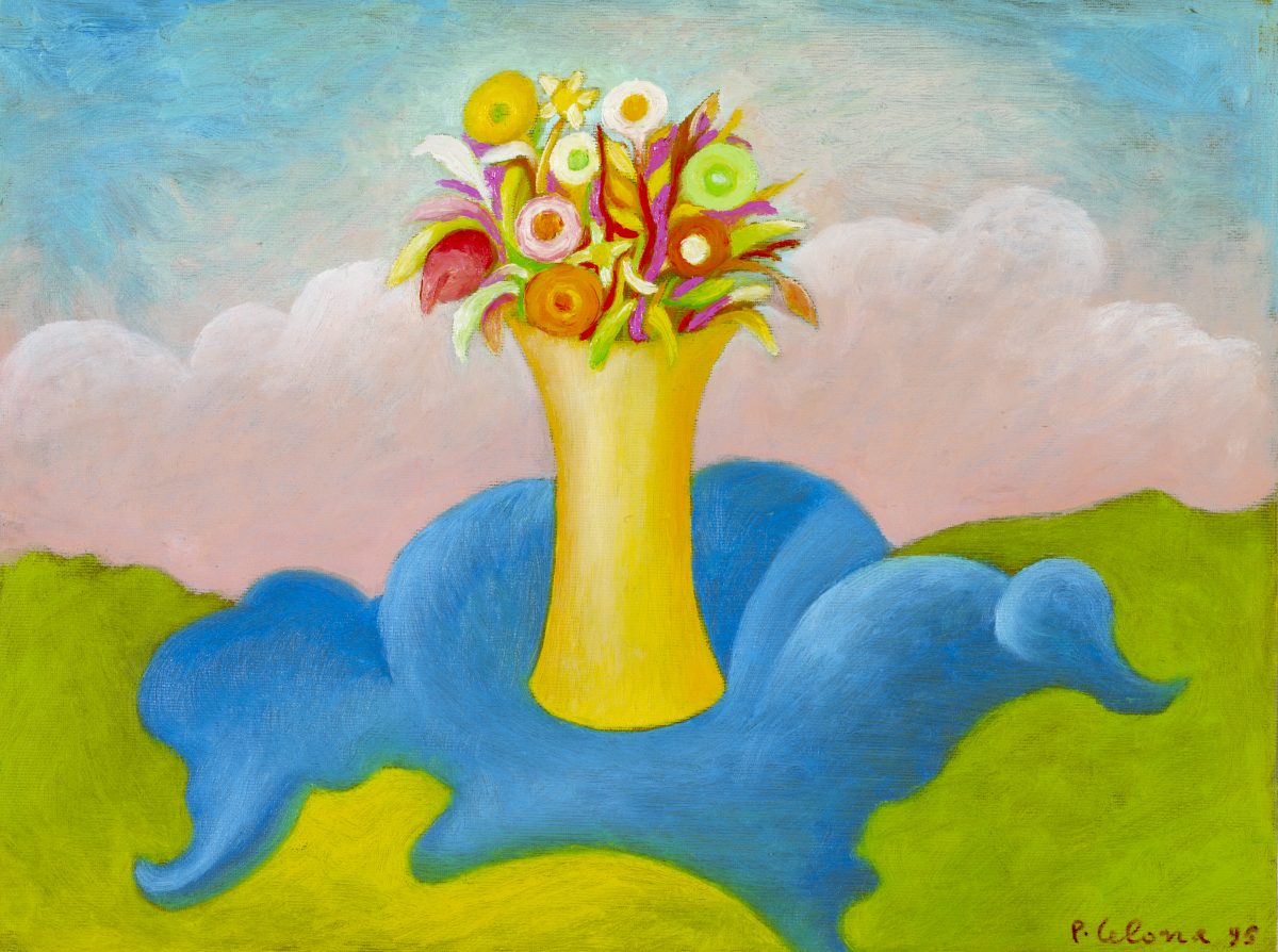 Vaso e fiori, 1995
Olio su tela, 40 x 50 cm,
Collezione privata,
NM112