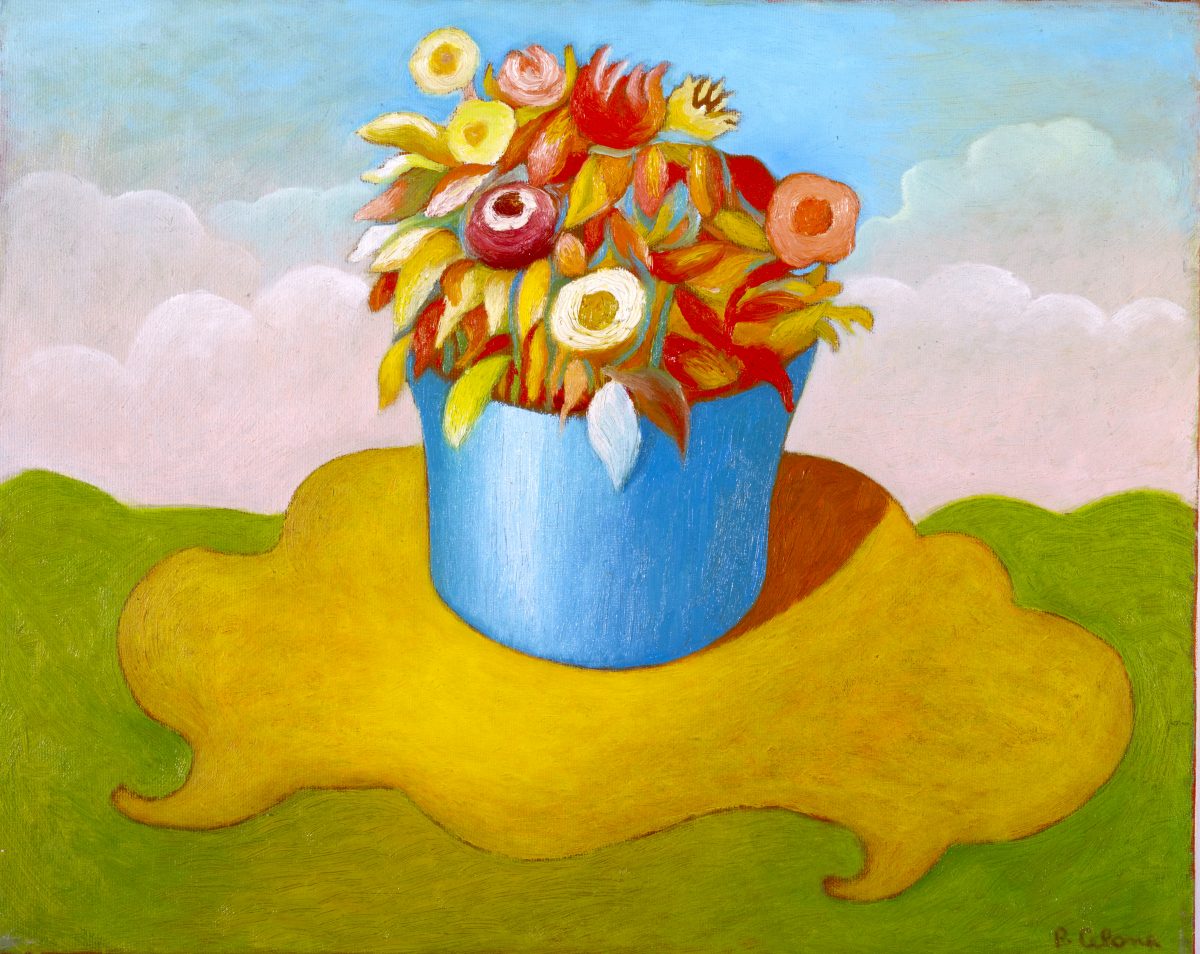 Vaso e fiori, 1990
Olio su tela
40 x 50 cm,
NM114
