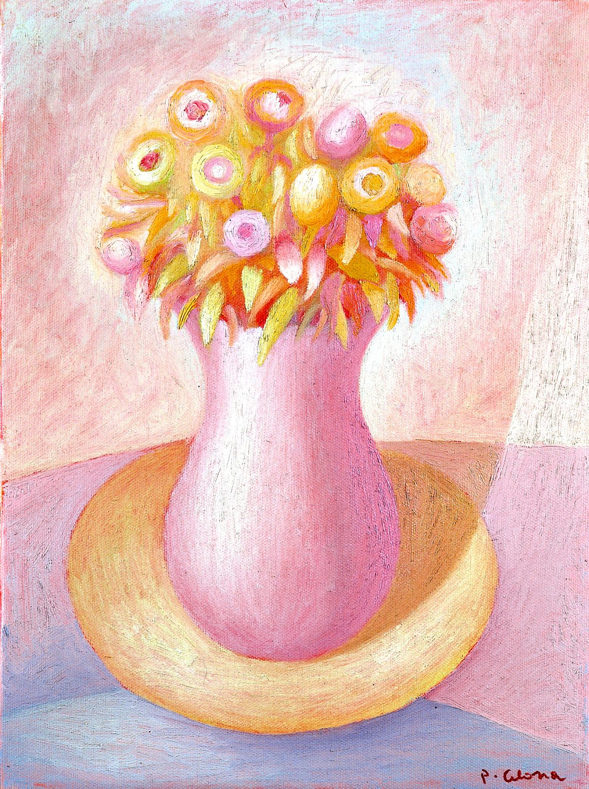 Vaso e fiori, 1994
Olio su tela, 40 x 30 cm,
Collezione privata,
NMV117