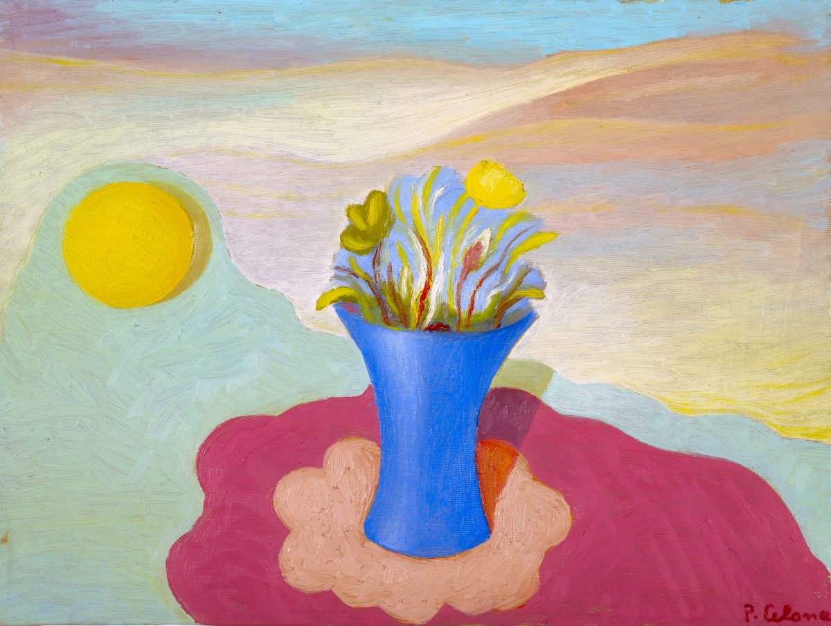 Vaso e fiori con frutto, ca. 1995
Olio su tela
50 x 60 cm,
NM304