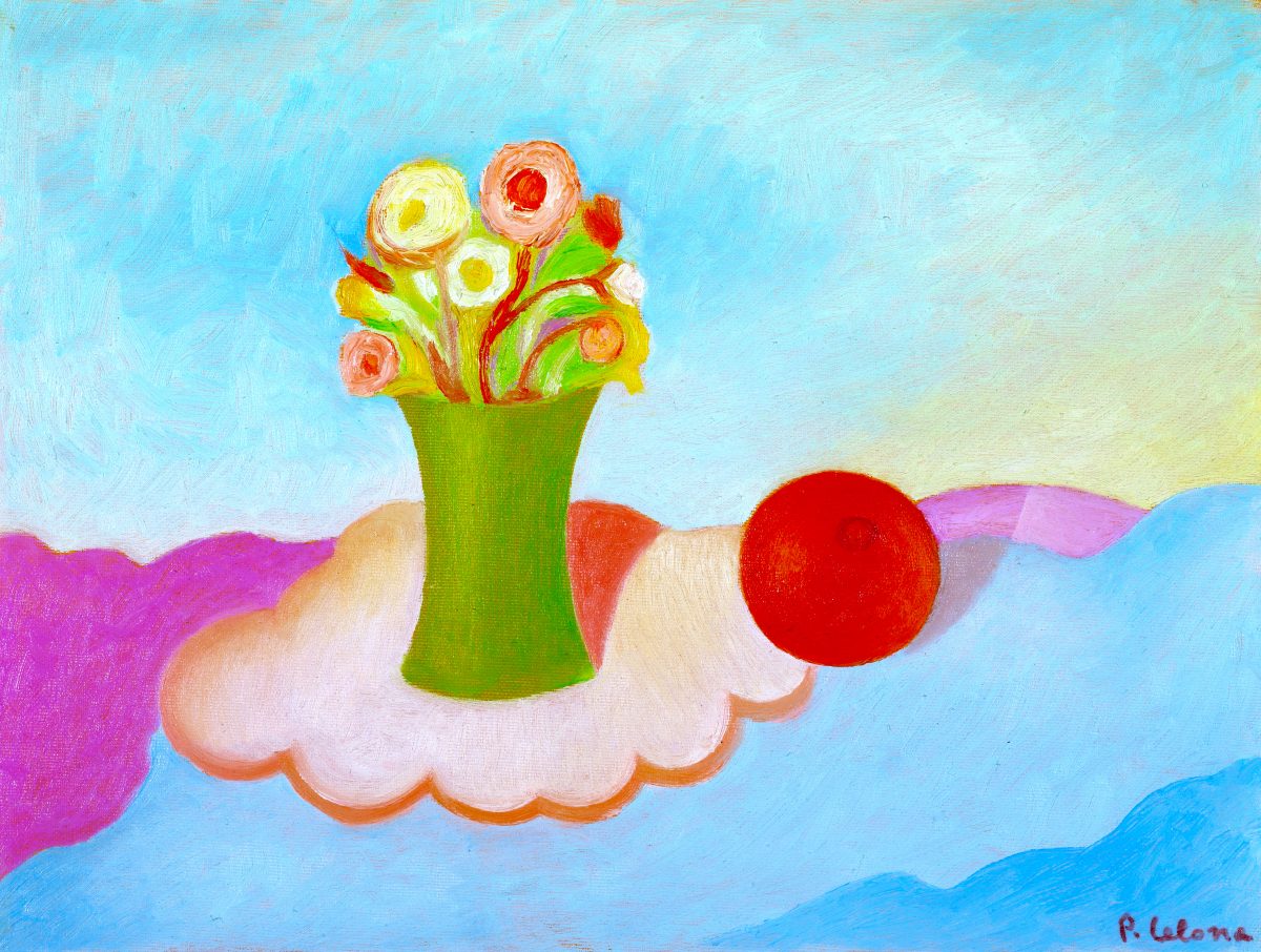 Vaso e fiori con frutto, ca. 1995
Olio su tela
50 x 60 cm,
NM305