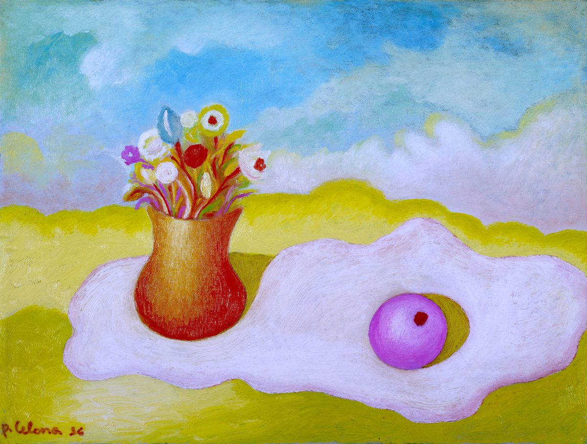 Vaso e fiori con frutto, 1996
Olio su tela
50 x 60 cm,
NM308