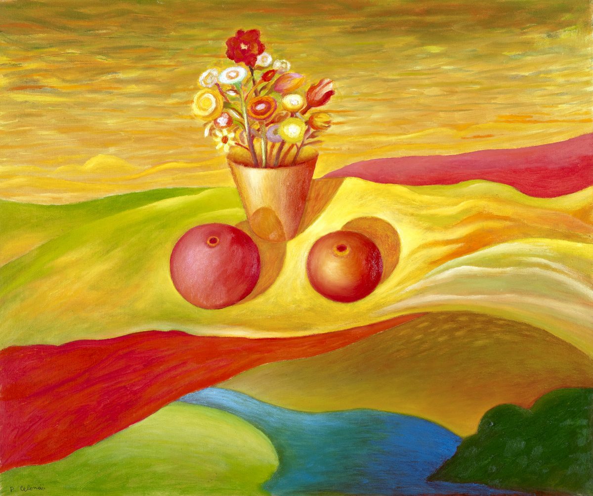 Vaso e fiori con frutti, 2008
Olio su tela
50 x 60 cm,
NM322