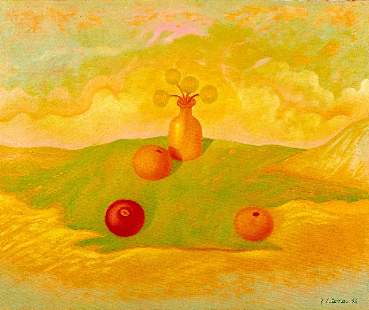 Vaso e fiori con frutti, 1994
Olio su tela
50 x 60 cm,
NM323