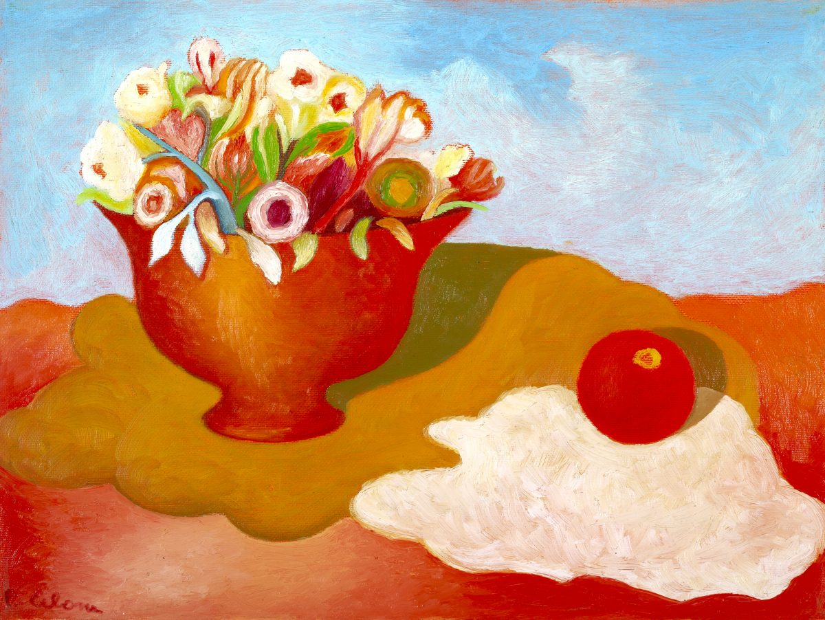 Vaso e fiori con frutto, ca. 1995
Olio su tela
50 x 60 cm,
NM331
