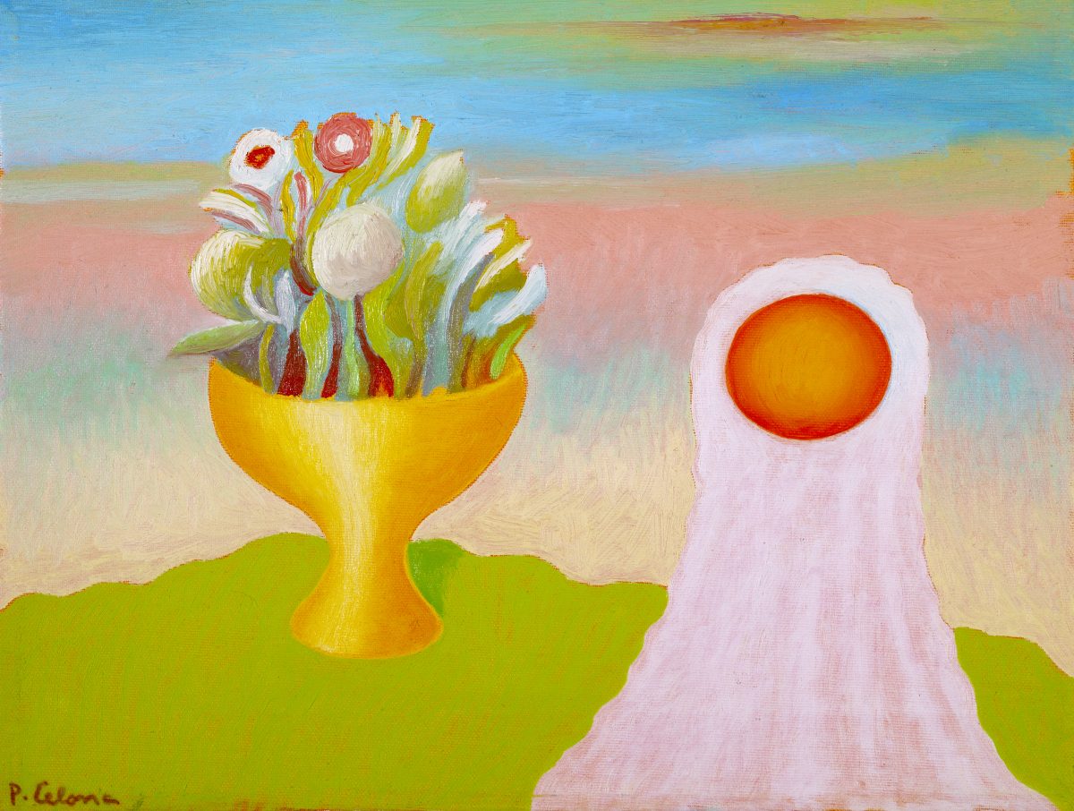 Vaso e fiori con frutto, ca. 1995
Olio su tela
50 x 60 cm,
NM335