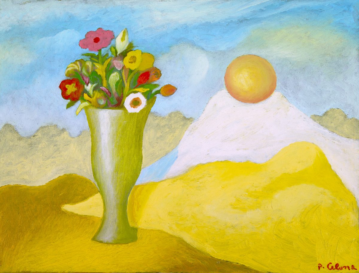 Vaso e fiori con frutto, ca. 1995
Olio su tela
50 x 60 cm,
NM336
