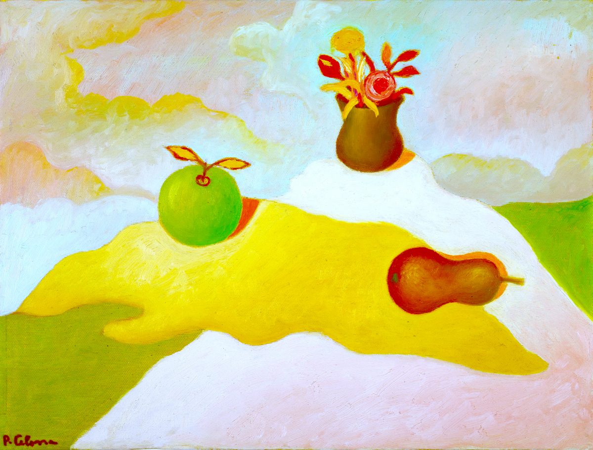 Vaso e fiori con frutti, ca. 1995
Olio su tela
50 x 60 cm,
NM337