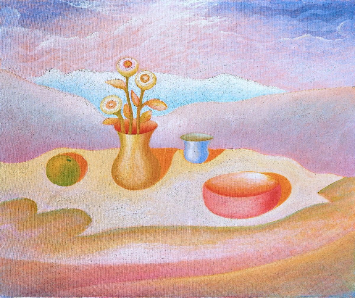 Natura morta, 1994
Olio su tela, 50 x 60 cm,
Collezione privata,
NM412