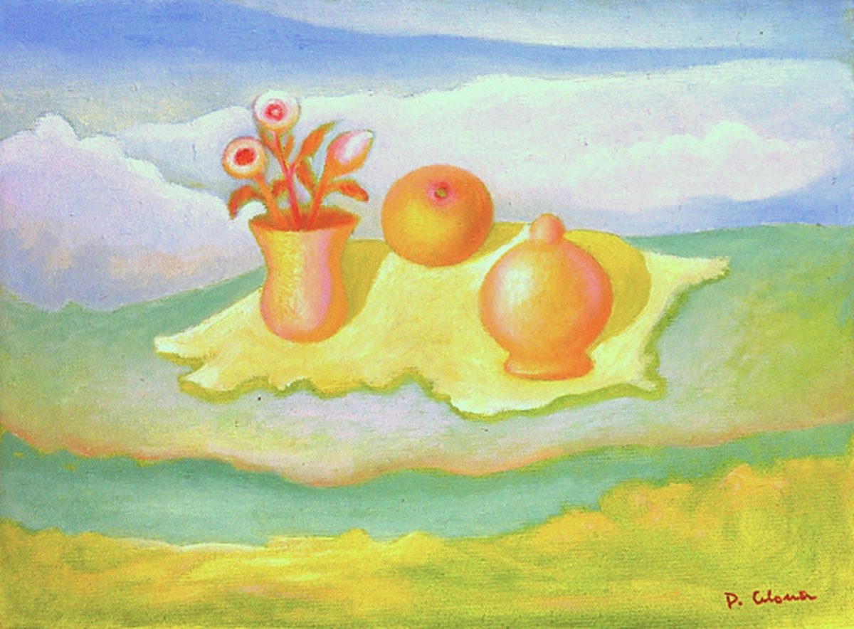 Natura morta, ca. 1994
Olio su tela, 30 x 40 cm,
Collezione privata,
NM418