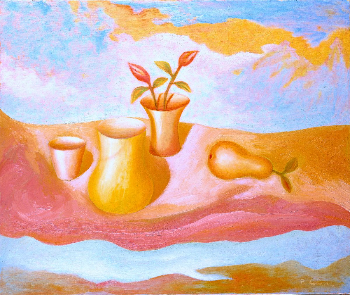 Natura morta, 1994
Olio su tela, 50 x 60 cm,
Collezione privata,
NM422