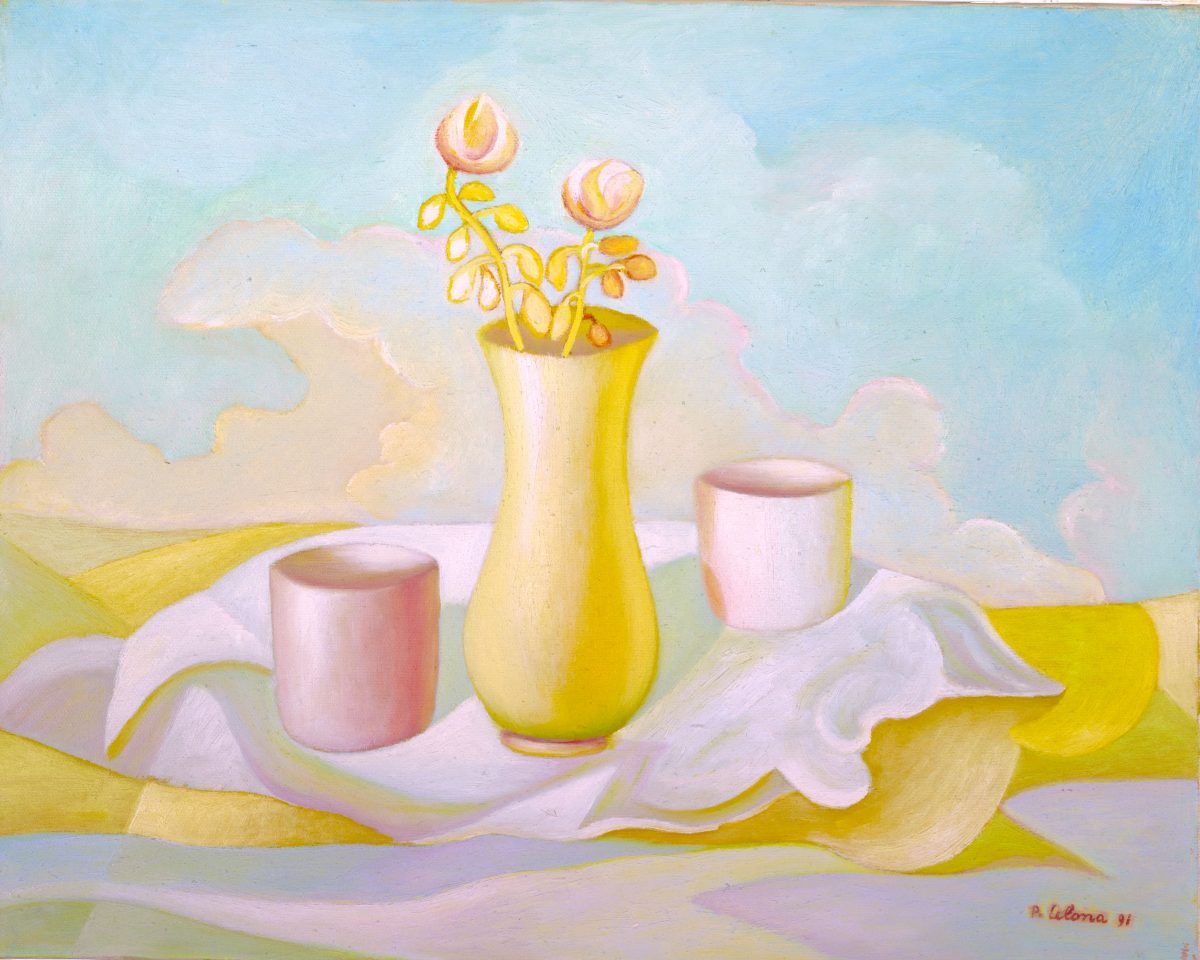 Natura morta, ca. 1990
Olio su tela, 40 x 50 cm,
Collezione privata,
NM508