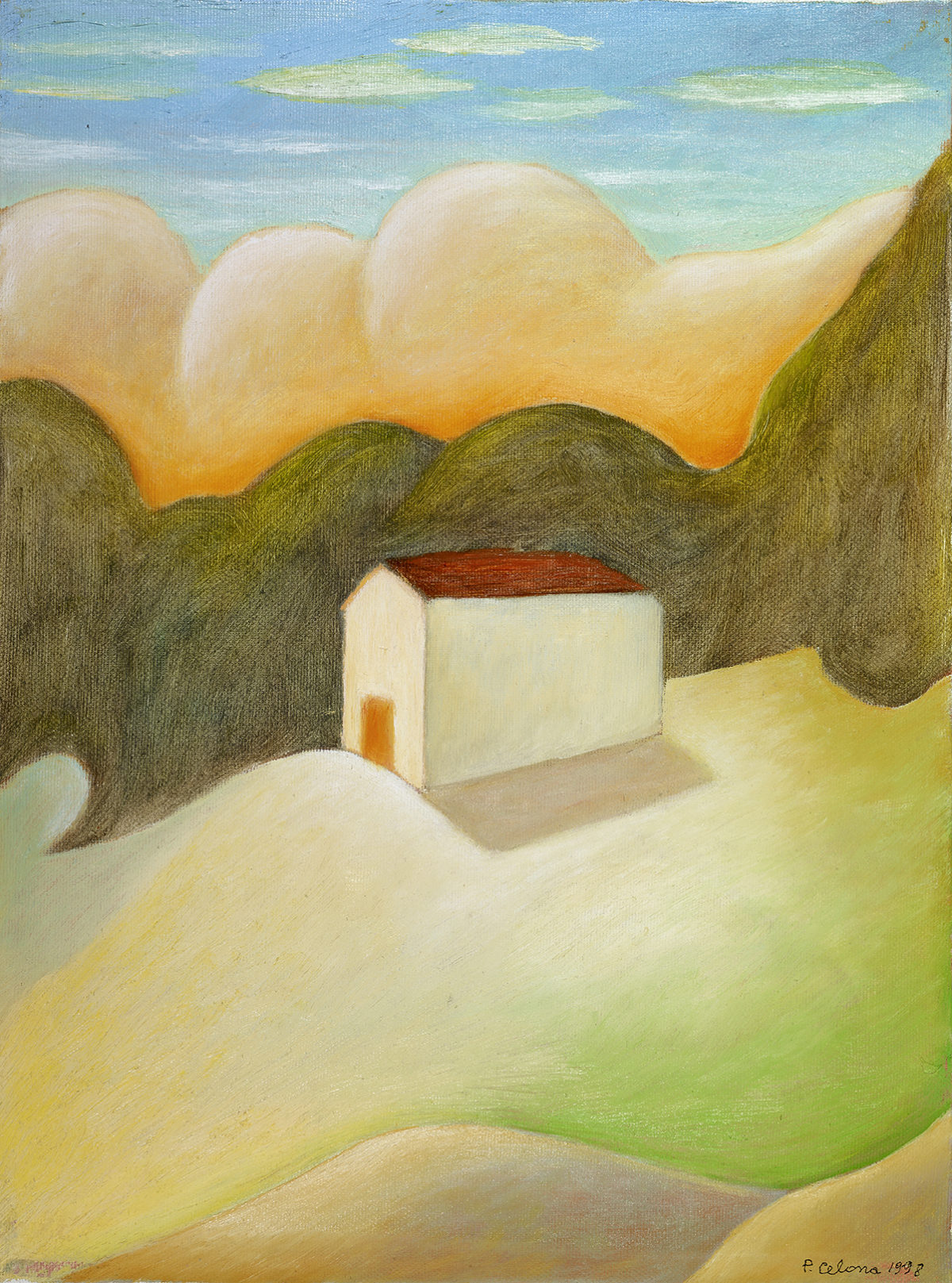 Casa sulla collina, 1998
Olio su tela
40 x 30 cm