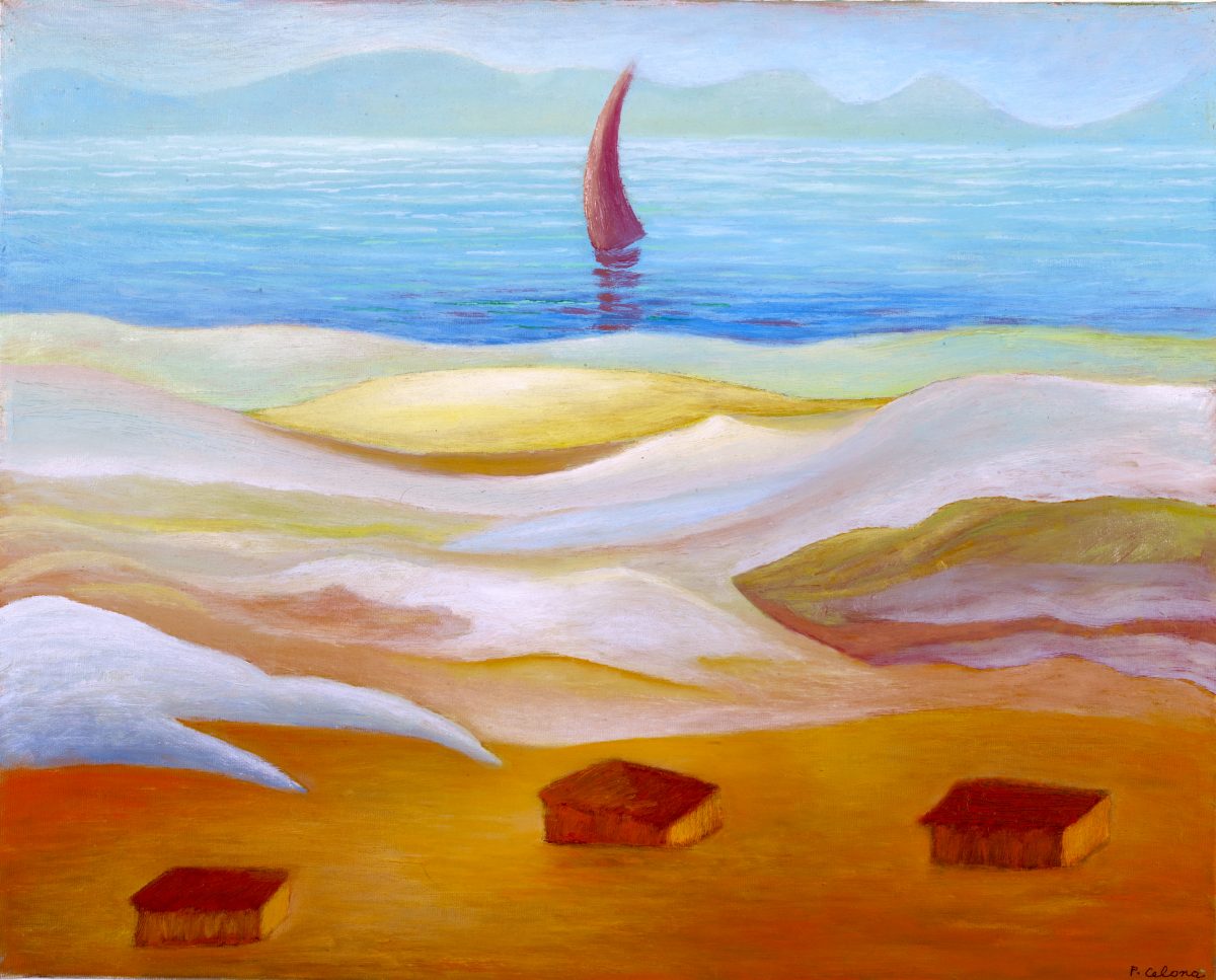 Capanne in riva al mare, 2004
Olio su tela
40 x 50 cm,
P017