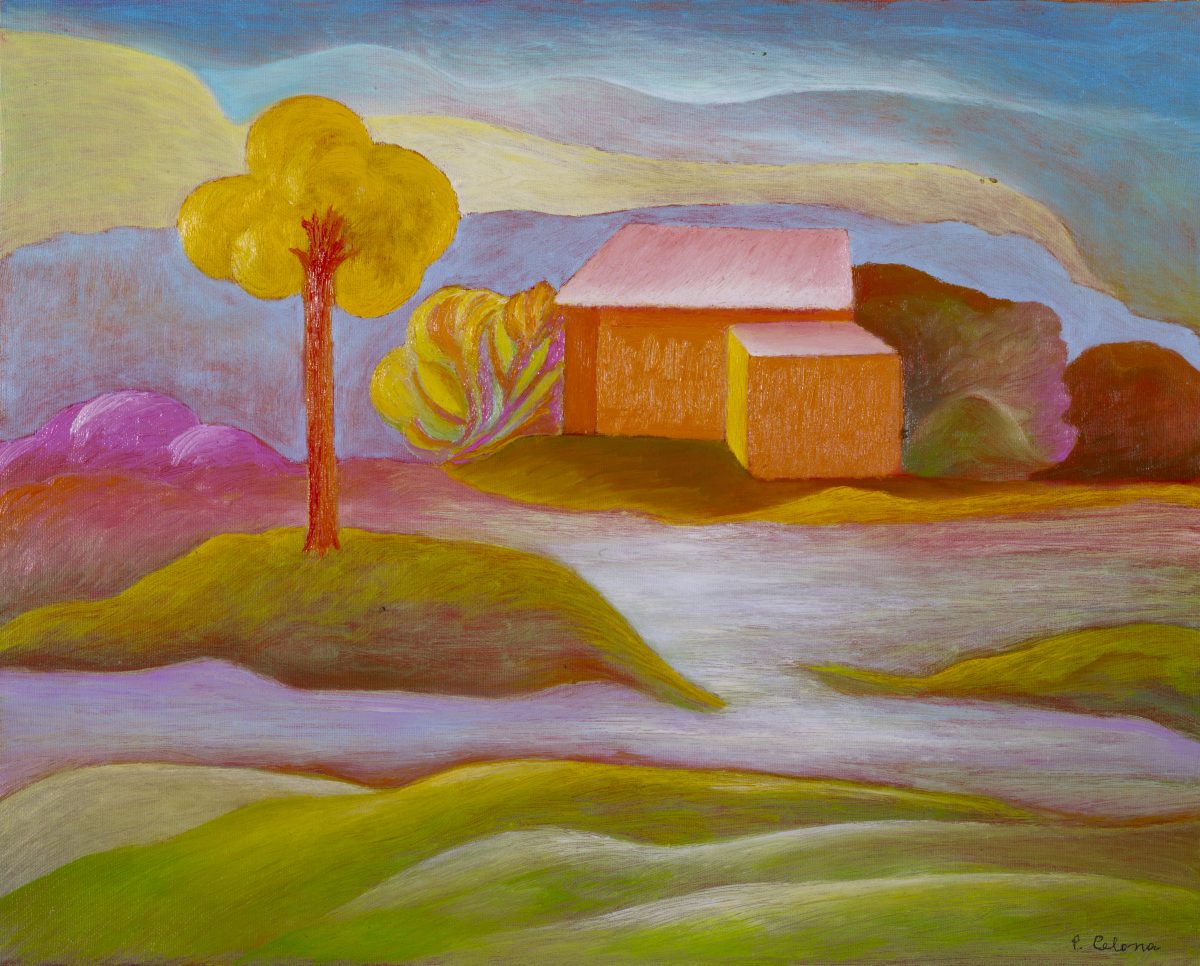 Casa nel paesaggio, 2006
Olio su tela
40 x 50 cm,
P026