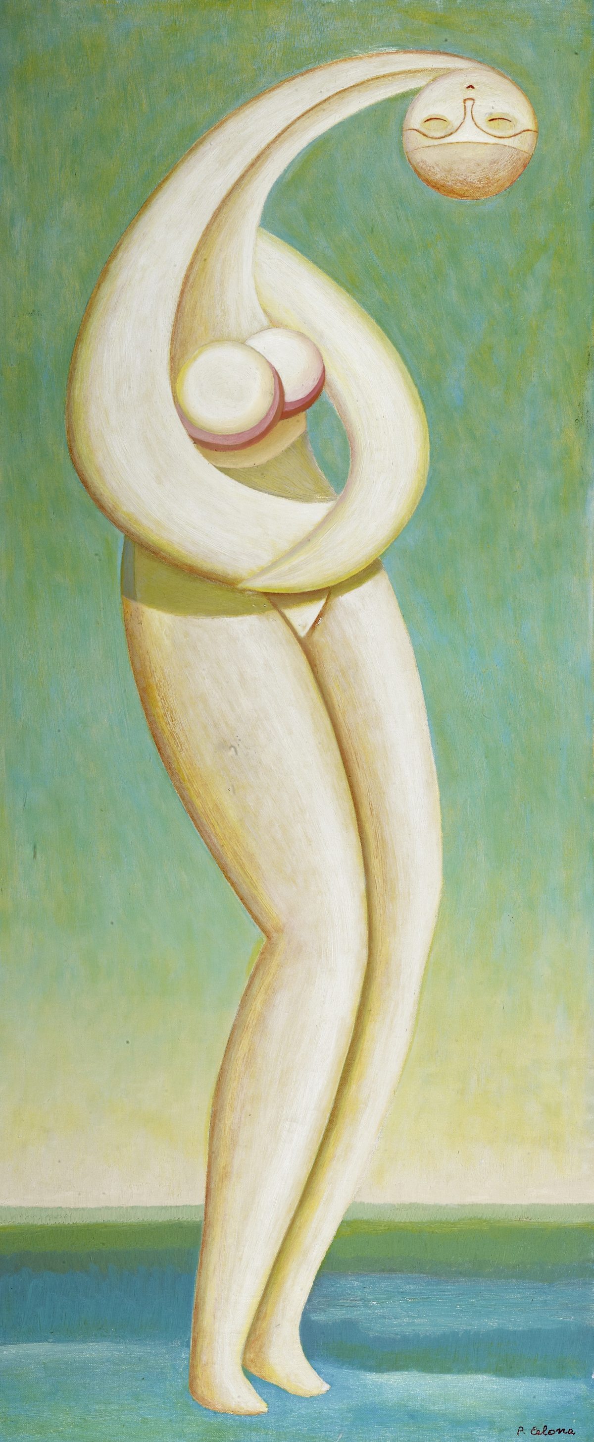 Danzatrice sull'acqua, 1980
Olio su tela
120 x 50 cm,
FV026