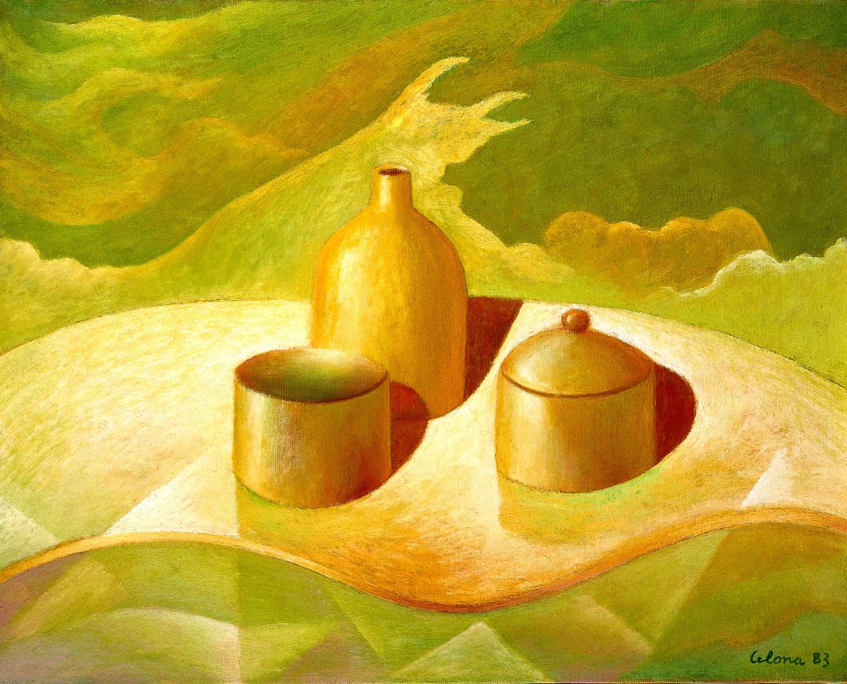 Vasi, 1983
Olio su tela, 40 x 50 cm,
Collezione privata,
NM015